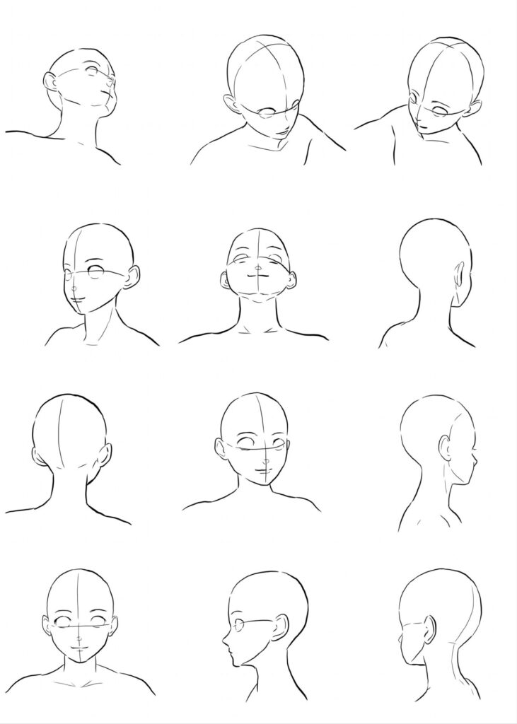 フリートレス素材 Bl構図の表情に使える攻め 受け顔面パース表 腐向け ぶくたび